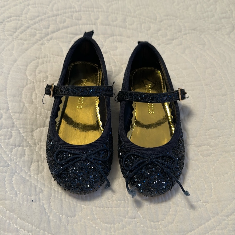Crewcuts Navy Sparkle Mary Jane’s K8